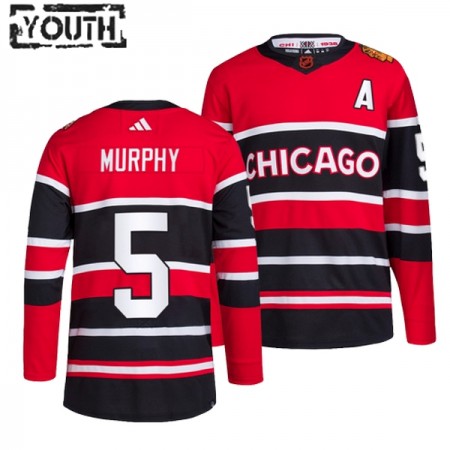 Lasten NHL Chicago Blackhawks Pelipaita Connor Murphy 5 Reverse Retro 2.0 Adidas 2022-23 Punainen Authentic Lasten NHL Chicago Blackhawks Pelipaita Connor Murphy 5 Reverse Retro 2.0 Adidas 2022-23 Punainen Authentic